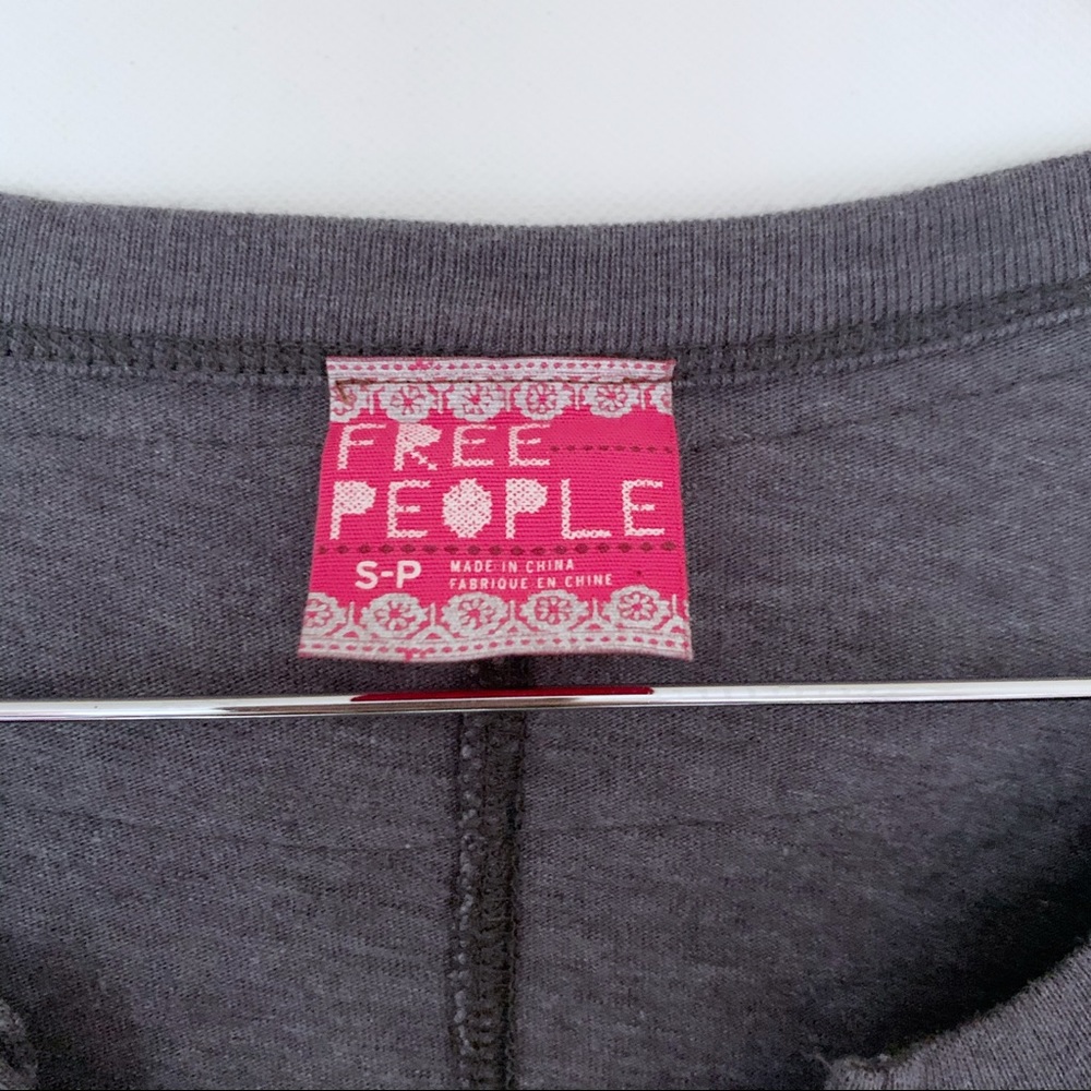 Free People Patchwork Thermal With Button Cuff - image 4